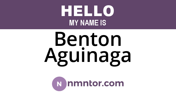 Benton Aguinaga