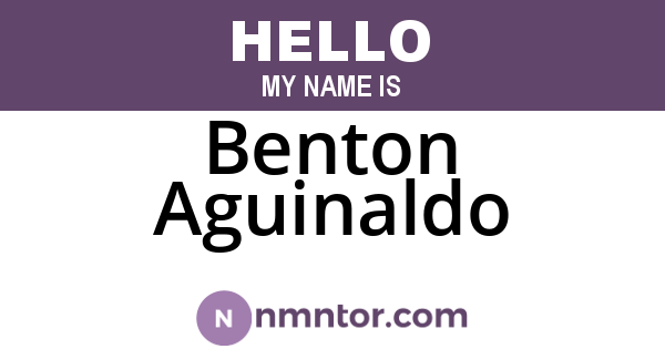 Benton Aguinaldo