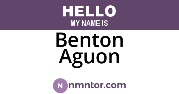 Benton Aguon