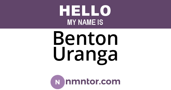 Benton Uranga