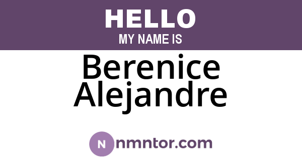 Berenice Alejandre