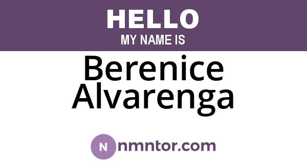 Berenice Alvarenga