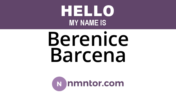 Berenice Barcena