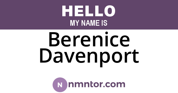 Berenice Davenport