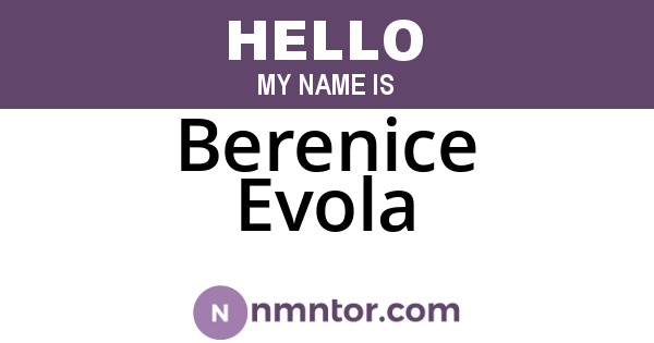 Berenice Evola