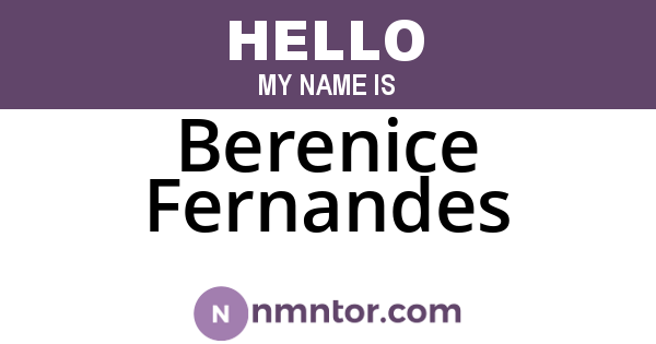 Berenice Fernandes
