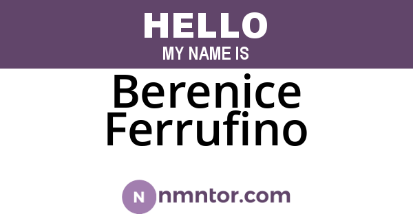 Berenice Ferrufino