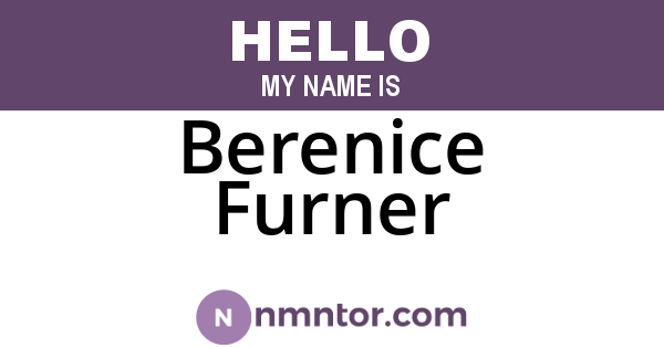 Berenice Furner