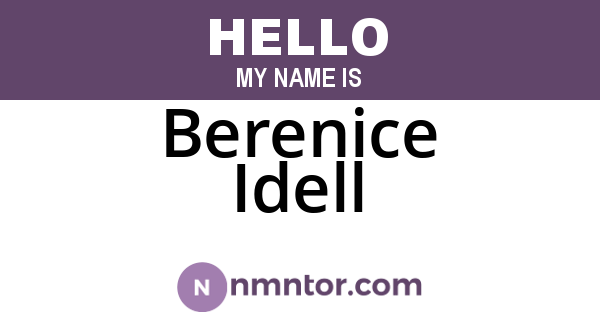 Berenice Idell