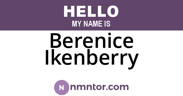 Berenice Ikenberry