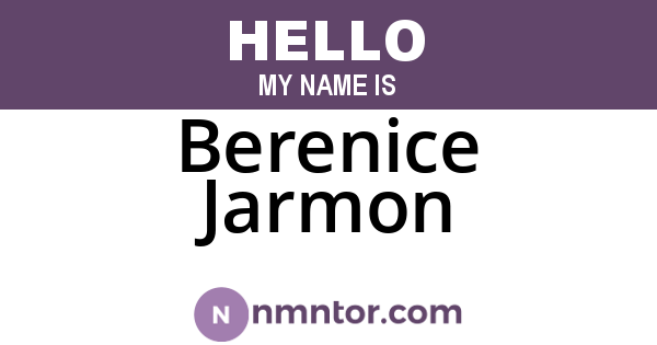 Berenice Jarmon