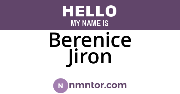 Berenice Jiron