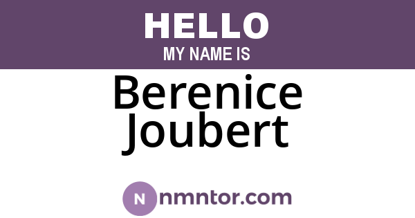 Berenice Joubert