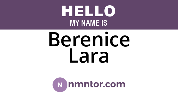 Berenice Lara
