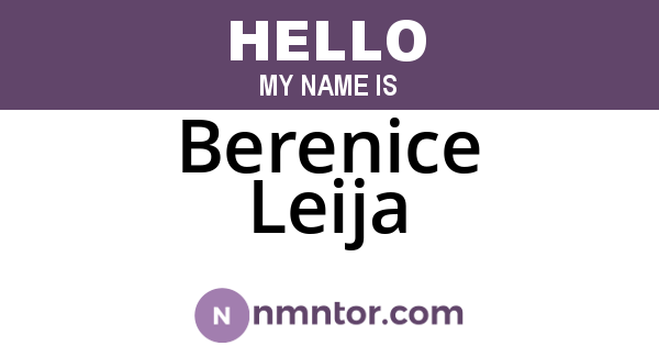Berenice Leija