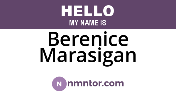 Berenice Marasigan
