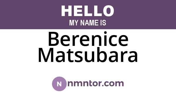 Berenice Matsubara