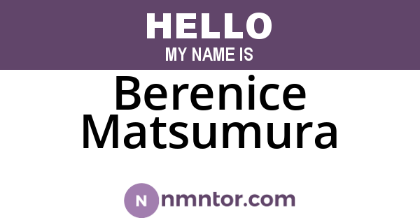 Berenice Matsumura
