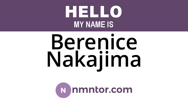 Berenice Nakajima