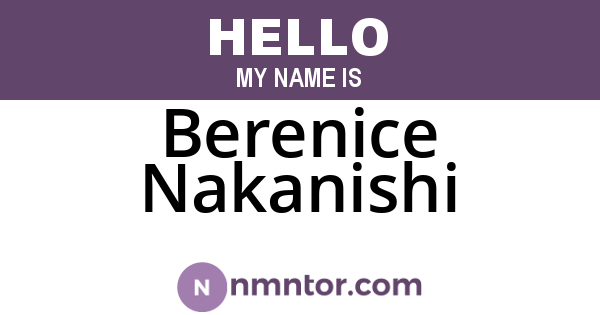 Berenice Nakanishi