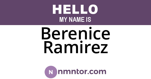 Berenice Ramirez