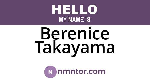 Berenice Takayama
