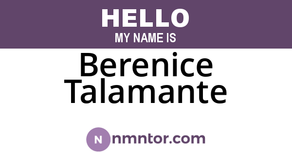 Berenice Talamante