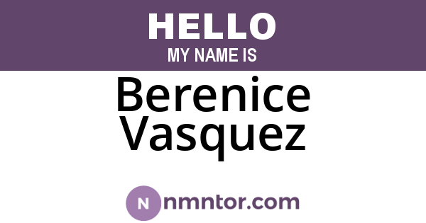 Berenice Vasquez