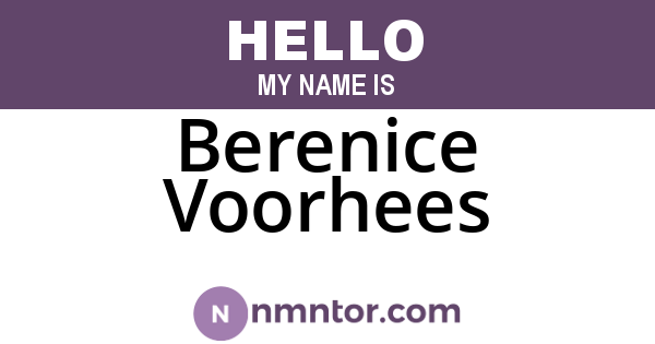 Berenice Voorhees