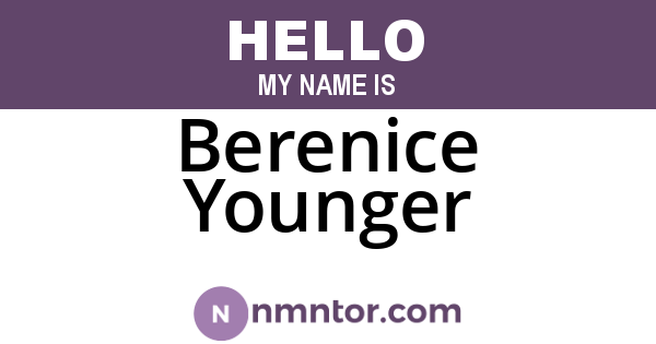 Berenice Younger