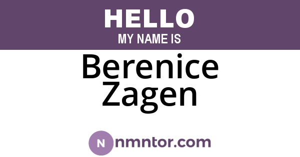 Berenice Zagen