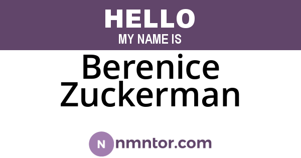 Berenice Zuckerman