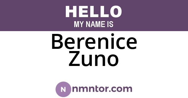 Berenice Zuno