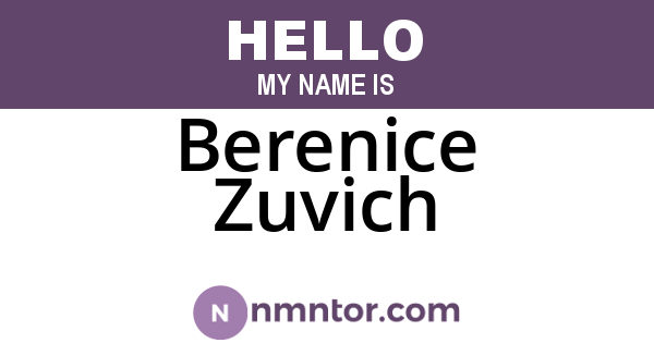 Berenice Zuvich