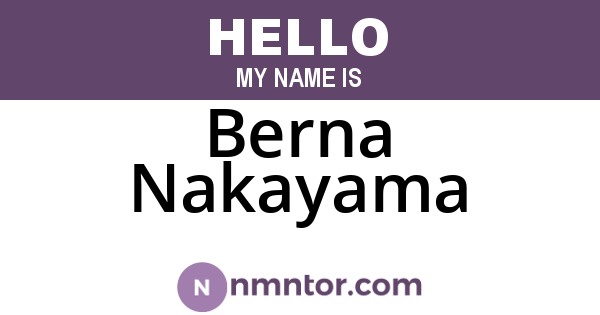 Berna Nakayama