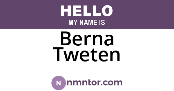 Berna Tweten