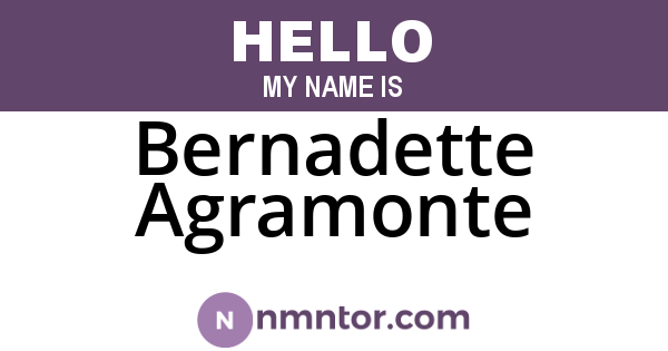 Bernadette Agramonte