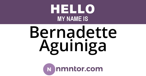 Bernadette Aguiniga