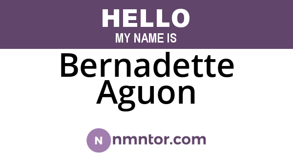 Bernadette Aguon