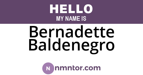 Bernadette Baldenegro
