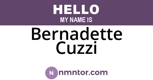 Bernadette Cuzzi