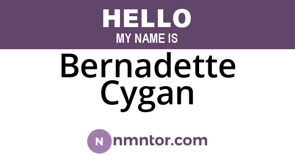 Bernadette Cygan