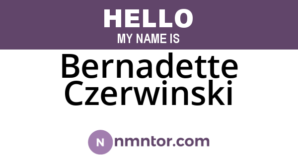 Bernadette Czerwinski