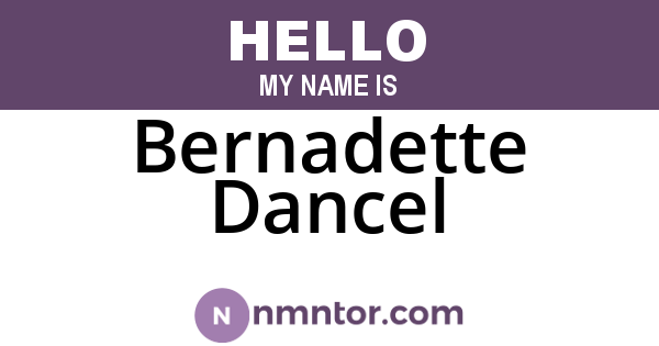 Bernadette Dancel