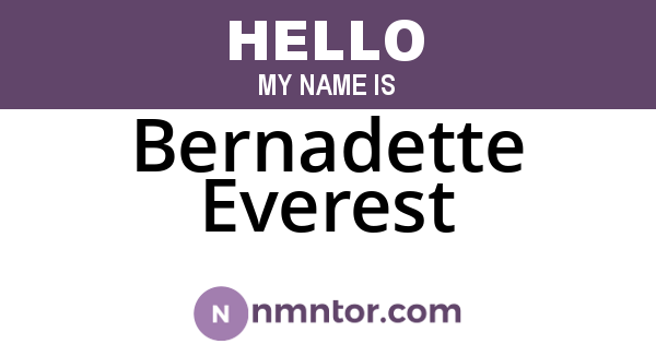 Bernadette Everest