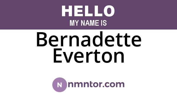 Bernadette Everton