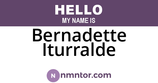 Bernadette Iturralde