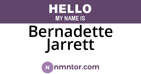 Bernadette Jarrett