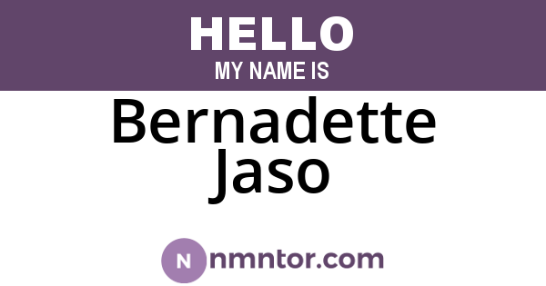 Bernadette Jaso