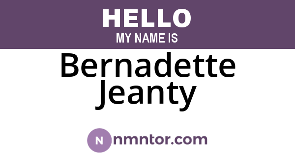 Bernadette Jeanty